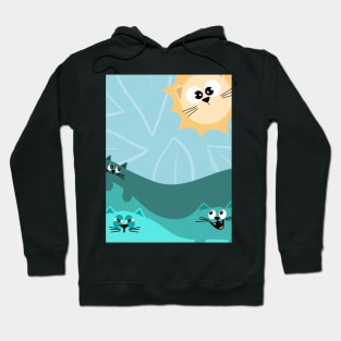 Abstract Cats Hoodie